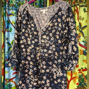 Counterparts Floral Blue/Grey Blouse